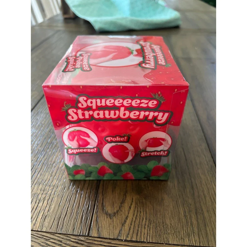 Jumbo Squeeze Strawberry Squishy Toy New sunny days